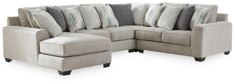 Ardsley 4-Piece Sectional with Ottoman