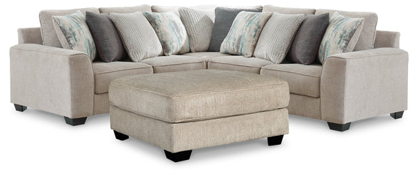 Ardsley 3-Piece Sectional with Ottoman