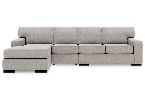Ashlor Nuvella Slate LAF 3 Piece Chaise Sectional