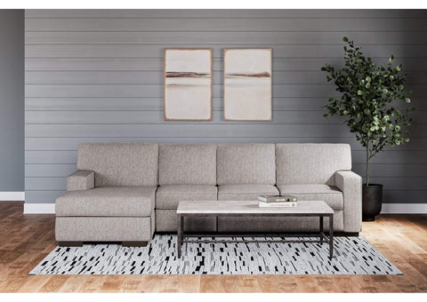 Ashlor Nuvella Slate LAF 3 Piece Chaise Sectional