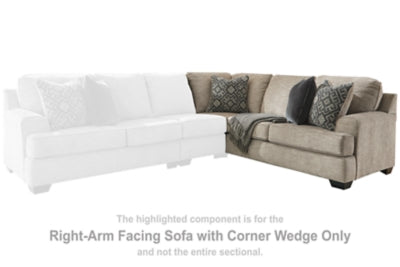 Bovarian Right-Arm Facing Sofa with Corner Wedge