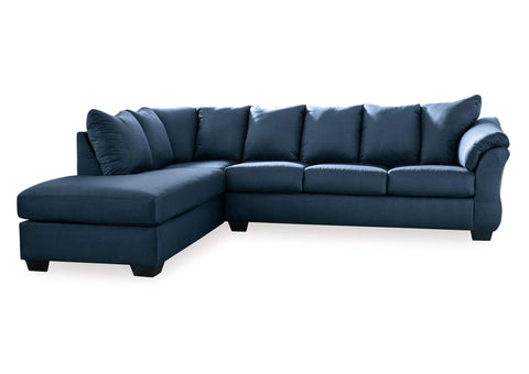 Darcy Blue LAF Chaise Sectional