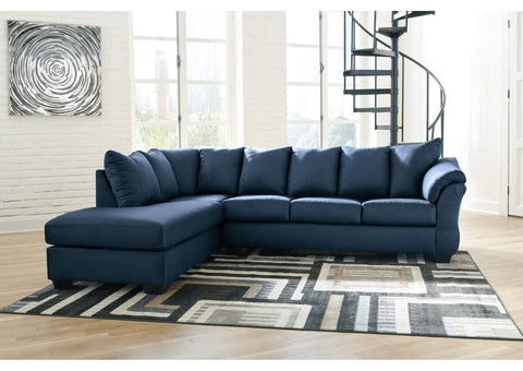 Darcy Blue LAF Chaise Sectional