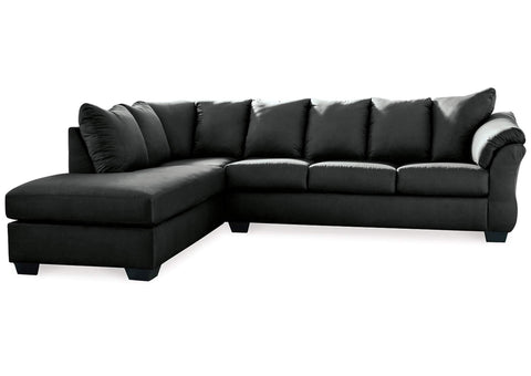 Darcy Black LAF Chaise Sectional