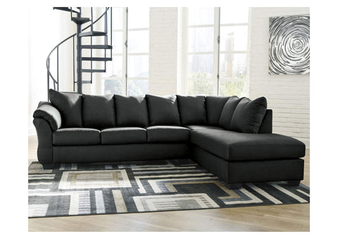 Darcy Black RAF Chaise Sectional