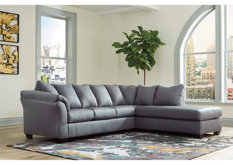 Darcy Steel RAF Chaise Sectional