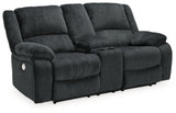 Draycoll Power Reclining Loveseat with Console