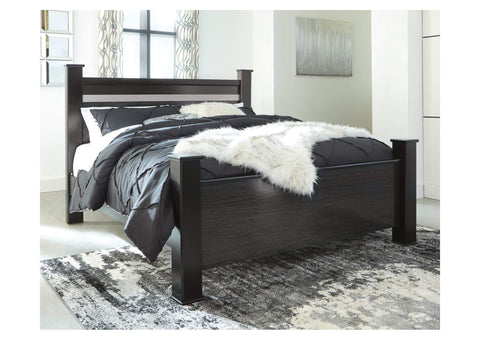 Starberry Black King Poster Bed