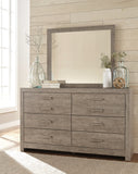 Culverbach Full Panel Bed with Mirrored Dresser