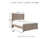 Culverbach Full Panel Bed with 2 Nightstands