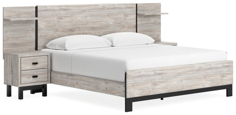 Vessalli King Panel Bed with Extensions