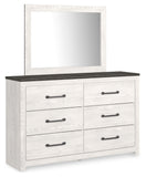 Gerridan King Panel Bed with Mirrored Dresser