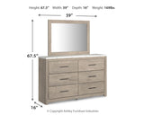 Senniberg Queen Panel Bed with Mirrored Dresser, Chest and Nightstand