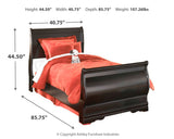 Huey Vineyard Twin Sleigh Bed with Dresser