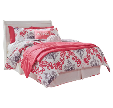 Anarasia Full Sleigh Headboard Bed with Dresser