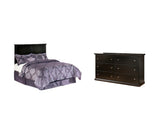 Maribel Full Panel Headboard Bed with Dresser