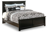 Maribel King Panel Bed with Mirrored Dresser and Chest