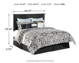 Maribel Queen/Full Panel Headboard Bed with Dresser