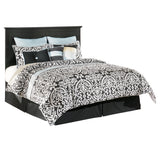 Maribel King/California King Panel Headboard Bed with Mirrored Dresser, Chest and 2 Nightstands