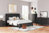 Toretto King Panel Bookcase Bed