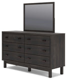 Toretto King Bookcase Headboard with Mirrored Dresser, Chest and Nightstand