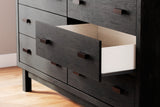 Toretto King Panel Bookcase Bed with Dresser