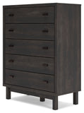 Toretto King Bookcase Headboard with Mirrored Dresser, Chest and Nightstand