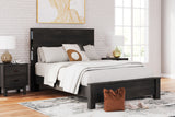 Toretto Queen Panel Bookcase Bed with Mirrored Dresser and 2 Nightstands