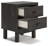 Toretto Queen Bookcase Headboard with Mirrored Dresser and 2 Nightstands