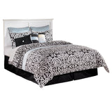 Bostwick Shoals Queen/Full Panel Headboard Bed with Mirrored Dresser and Chest