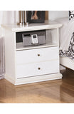 Bostwick Shoals Full Panel Headboard Bed with Mirrored Dresser and 2 Nightstands