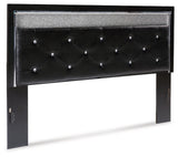 Kaydell King Upholstered Panel Headboard with Mirrored Dresser