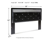 Kaydell King Upholstered Panel Headboard with Mirrored Dresser, Chest and Nightstand