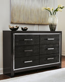 Kaydell King Panel Bed with Storage with Dresser