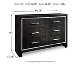 Kaydell Queen Upholstered Panel Storage Bed with Dresser