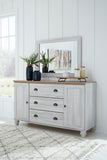 Haven Bay King Panel Storage Bed with Mirrored Dresser, Chest and Nightstand