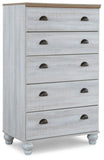 Haven Bay Queen Panel Bed with Mirrored Dresser, Chest and Nightstand