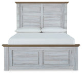 Haven Bay Queen Panel Bed with Mirrored Dresser, Chest and Nightstand