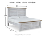 Haven Bay King Panel Bed with Mirrored Dresser, Chest and Nightstand