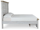 Haven Bay King Panel Storage Bed with Mirrored Dresser, Chest and Nightstand