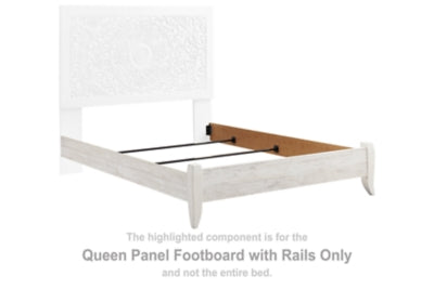 Paxberry Queen Panel Footboard with Rails