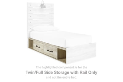 Cambeck Twin/Full Side Storage with Rail