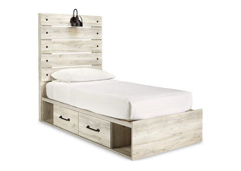 Cambeck Twin Two Side Storage Bed