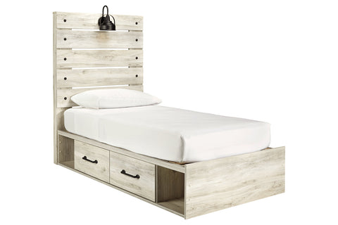 Cambeck Twin Two Side Storage Bed