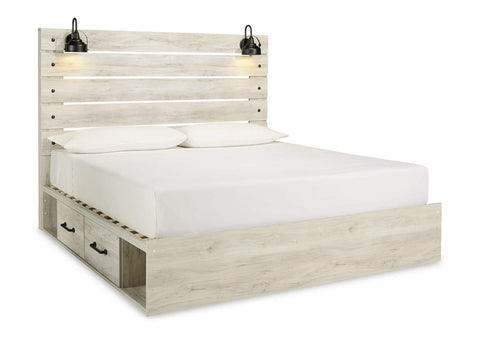 Cambeck King Two Side Storage Bed