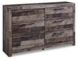 Derekson Twin Panel Headboard Bed with Dresser