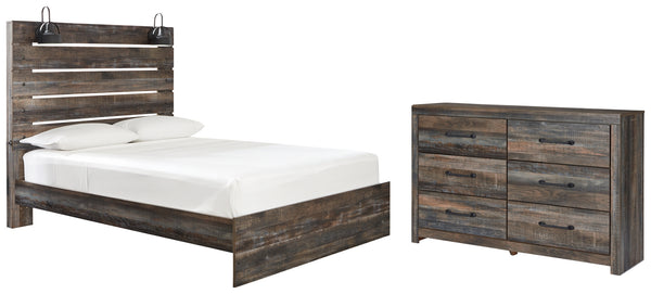 Drystan Queen Panel Bed with Dresser