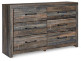 Drystan Full Panel Headboard Bed with Dresser