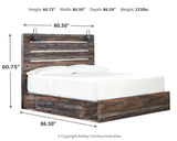 Drystan King Panel Bed with 4 Storage Drawers with Dresser