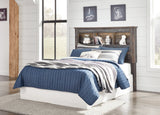 Drystan Full Bookcase Headboard Bed with Mirrored Dresser, Chest and Nightstand